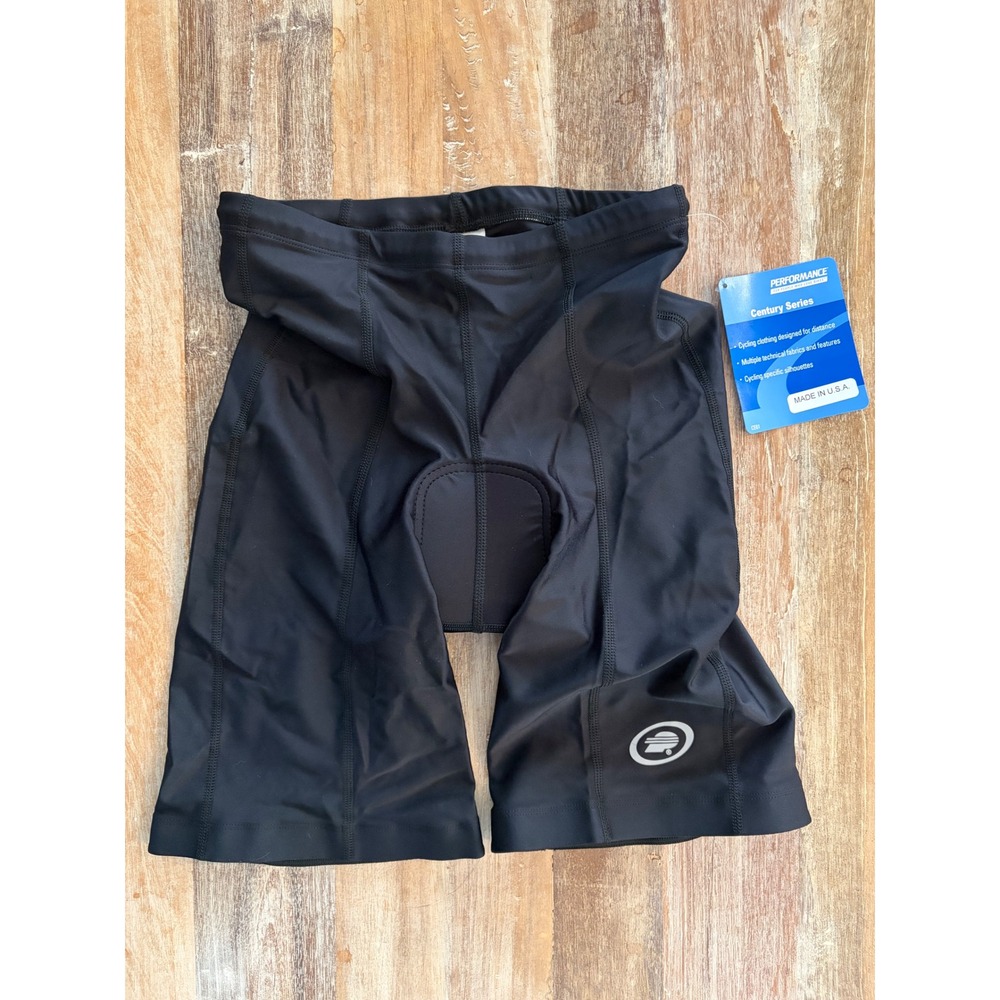 Performance Century Series Cycling Shorts Mens XXL Black Padded Bike Shorts NWT